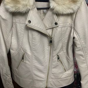 Guess MOTO Jacket w/removable fur collar